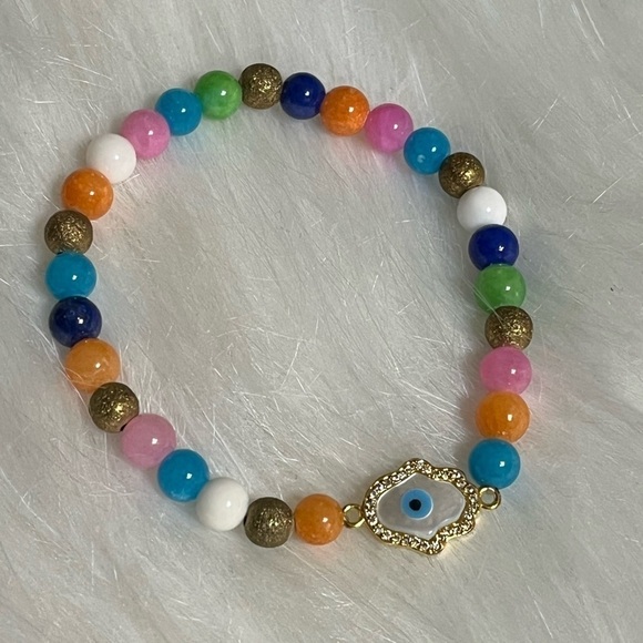 COLORFUL Evil Eye Bracelet - Picture 1 of 12